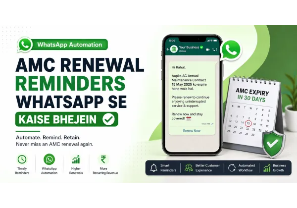 Recordatoris de renovació d'AMC per WhatsApp: automatitza el procés