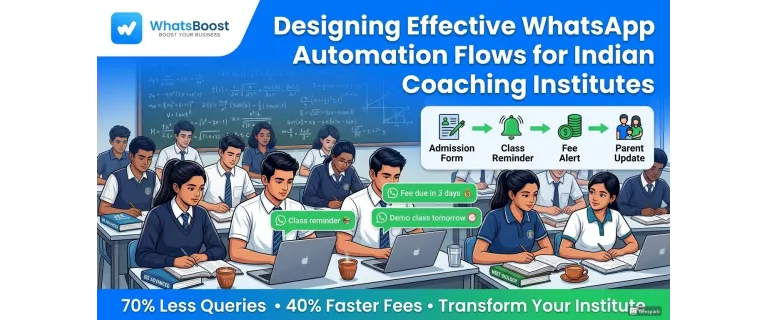 Automatiza tus clases: Flujos de WhatsApp que impulsan institutos de coaching en India