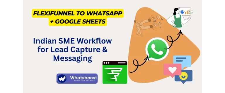Captura y Nutre Leads en India: Automatiza con FlexiFunnel, Google Sheets y WhatsApp
