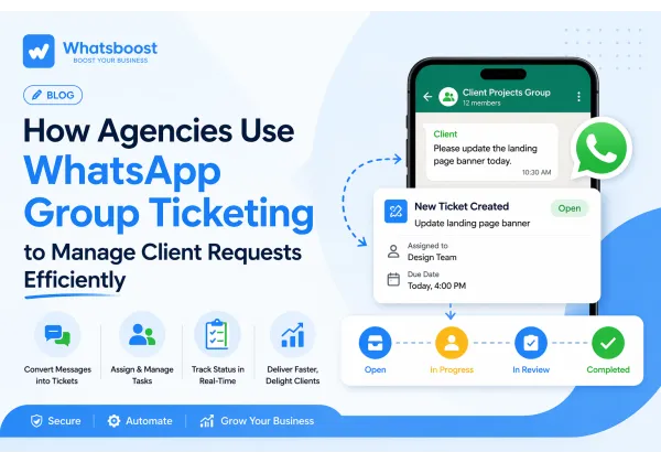 Com les agències gestionen peticions de clients amb WhatsApp Group Ticketing