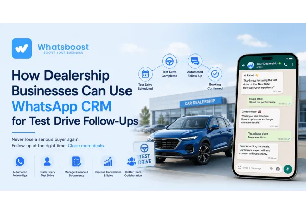 CRM WhatsApp pour concessions : relances essais routiers automatisées