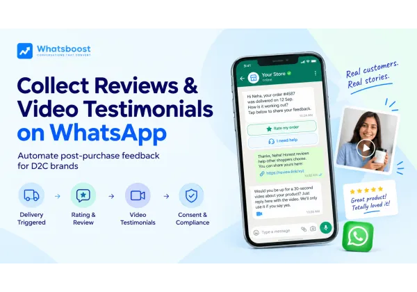 Cómo automatizar la recogida de reseñas y vídeos por WhatsApp