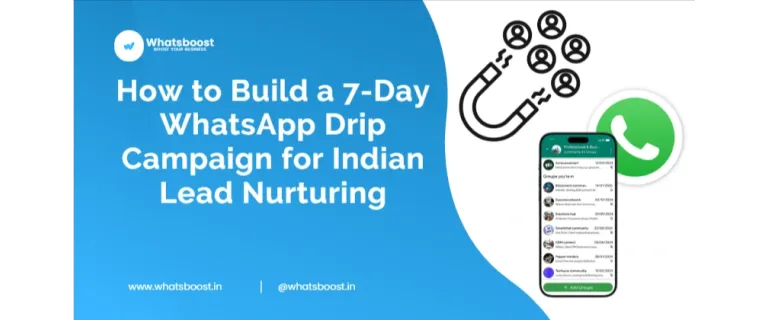 Diseña una campaña de WhatsApp de 7 días para nutrir leads en India
