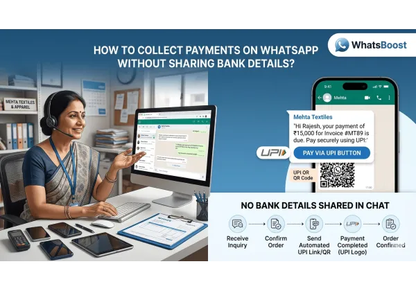 Secure Payment Collection on WhatsApp Without Sharing Bank Details