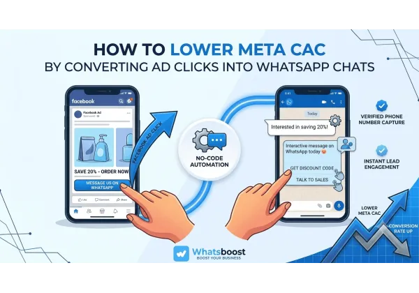 Lower Meta CAC: Convert Facebook Ad Clicks into WhatsApp Chats