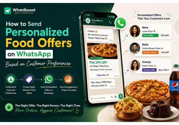 Cómo enviar ofertas personalizadas de comida por WhatsApp según preferencias