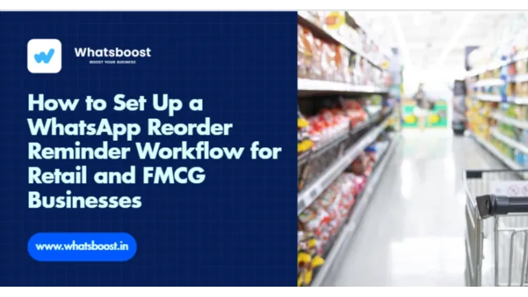 Com configurar un recordatori de reordre per WhatsApp per al retail i FMCG
