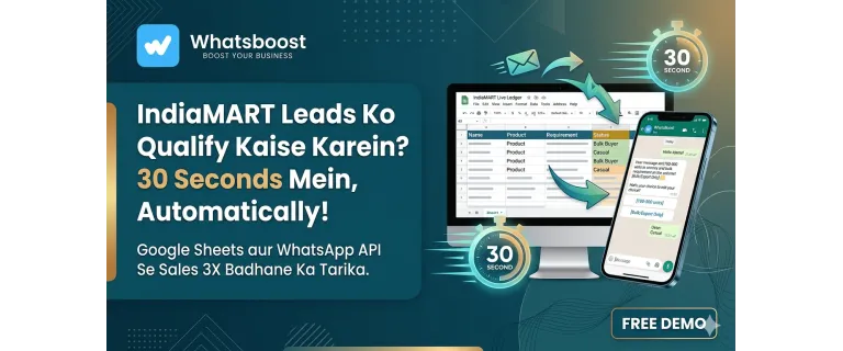 Calificación inteligente de leads IndiaMART: Triplica tus ventas con WhatsApp y Google Sheets en 30 segundos