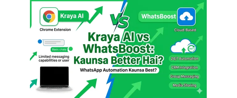 Kraya AI frente a la plataforma en la nube: ¿Cuál es la mejor herramienta de automatización de WhatsApp?