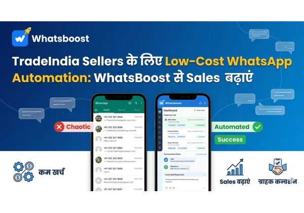 WhatsApp automatizado para vendedores de TradeIndia: eficiencia y bajo costo