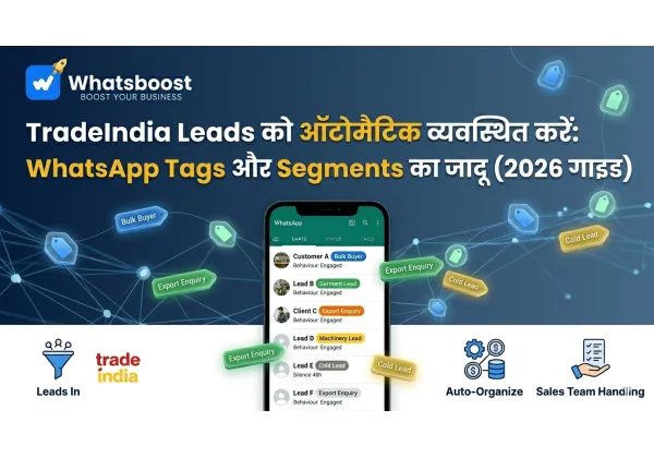 Domina la automatización de leads de TradeIndia con etiquetas y segmentos de WhatsApp
