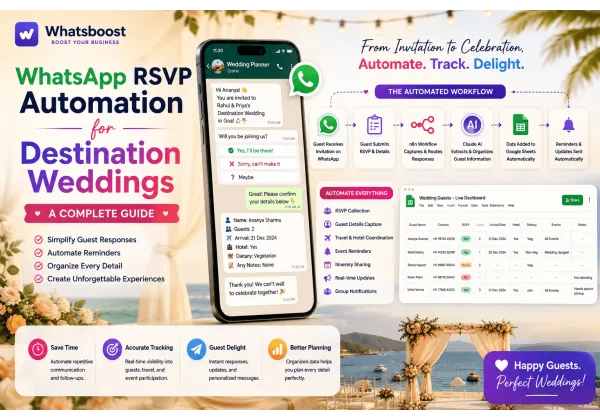 Automatització de RSVP per WhatsApp per a casaments a Catalunya