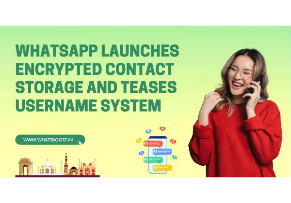 WhatsApp presenta almacenamiento interno de contactos y adelanta la función de nombre de usuario.