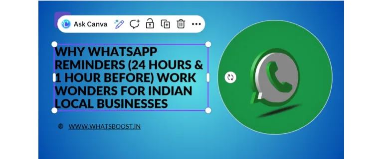 Cómo los recordatorios de WhatsApp 24 h y 1 h antes aumentan la asistencia y fidelidad de los negocios locales en India