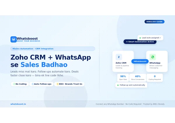 Boost Sales in Catalonia: Integrating Zoho CRM with WhatsApp
