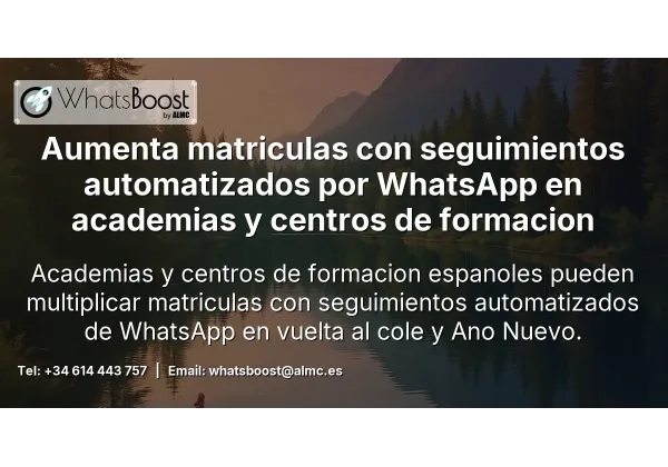 Aumenta matriculas con seguimientos automatizados por WhatsApp en academias y centros de formacion