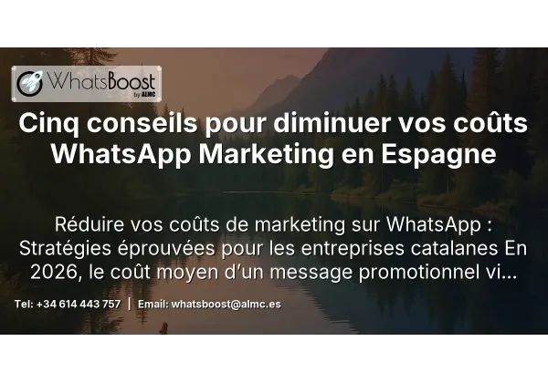Cinq conseils pour diminuer vos coûts WhatsApp Marketing en Espagne