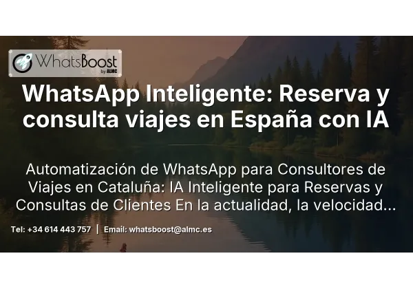 WhatsApp Inteligente: Reserva y consulta viajes en España con IA
