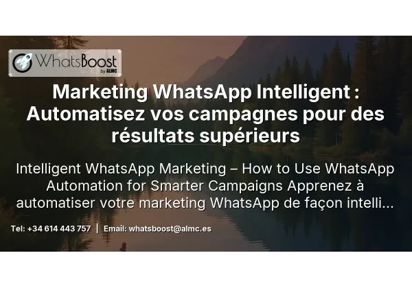 Marketing WhatsApp Intelligent : Automatisez vos campagnes pour des résultats supérieurs