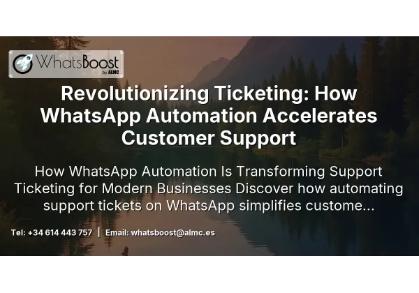 Revolutionizing Ticketing: How WhatsApp Automation Accelerates Customer Support