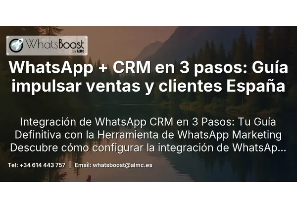 WhatsApp + CRM en 3 pasos: Guía impulsar ventas y clientes España
