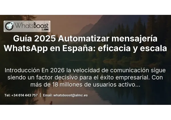 Guía 2025 Automatizar mensajería WhatsApp en España: eficacia y escala