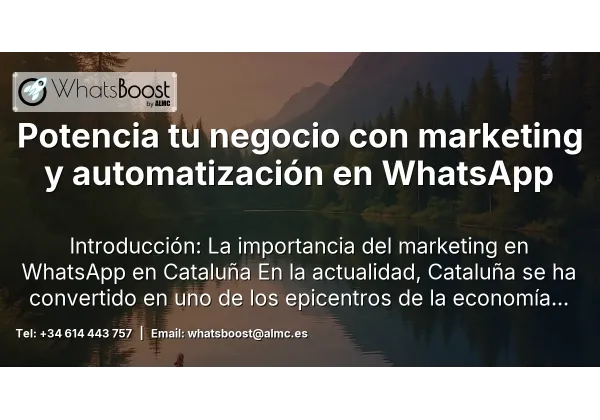 Potencia tu negocio con marketing y automatización en WhatsApp