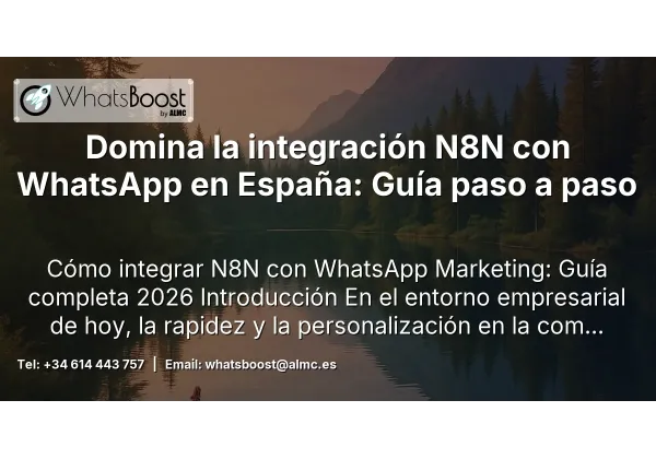 Domina la integración N8N con WhatsApp en España: Guía paso a paso
