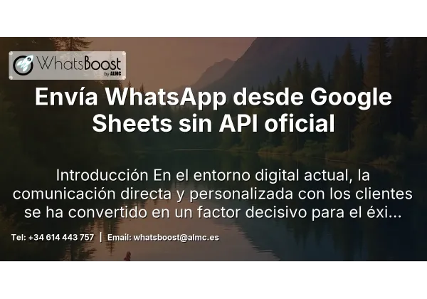 Envía WhatsApp desde Google Sheets sin API oficial