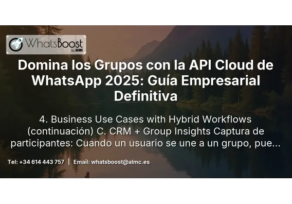 Domina los Grupos con la API Cloud de WhatsApp 2025: Guía Empresarial Definitiva