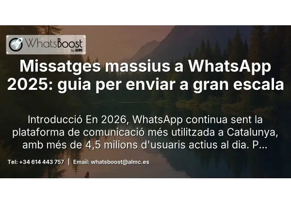 Missatges massius a WhatsApp 2025: guia per enviar a gran escala