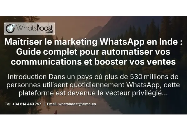 Maîtriser le marketing WhatsApp en Inde : Guide complet pour automatiser vos communications et booster vos ventes