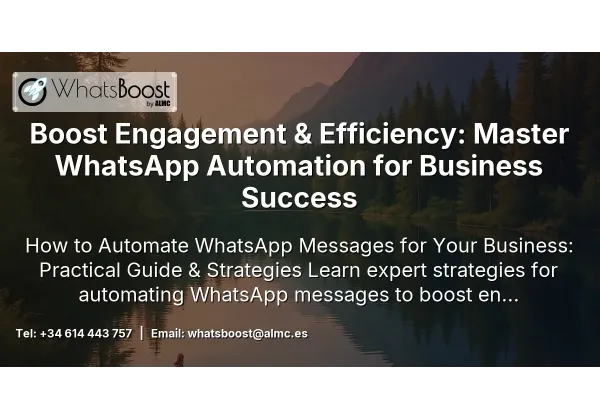 Boost Engagement & Efficiency: Master WhatsApp Automation for Business Success