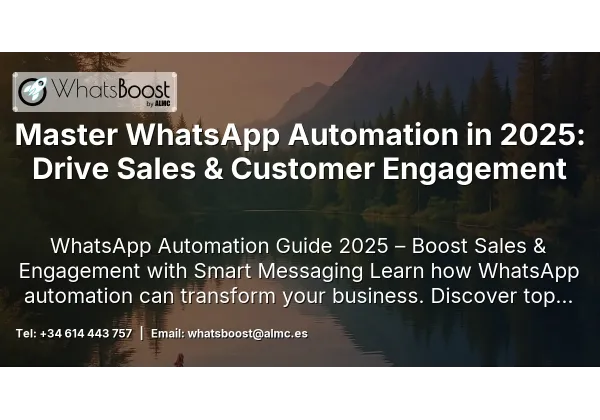 Master WhatsApp Automation in 2025: Drive Sales & Customer Engagement