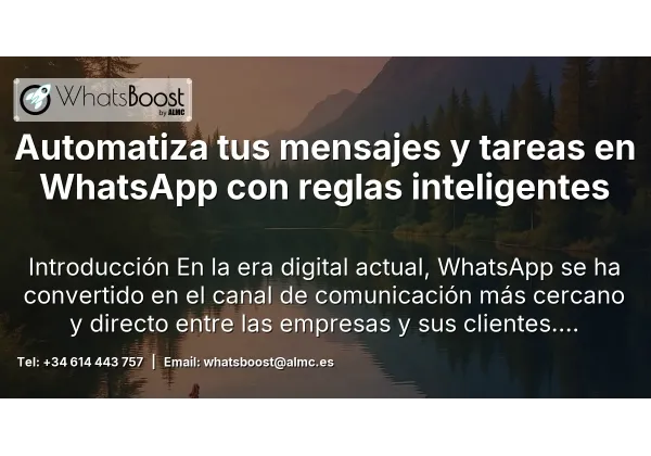 Automatiza tus mensajes y tareas en WhatsApp con reglas inteligentes