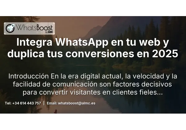Integra WhatsApp en tu web y duplica tus conversiones en 2025