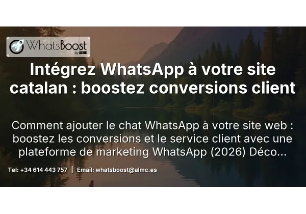 Intégrez WhatsApp à votre site catalan : boostez conversions client