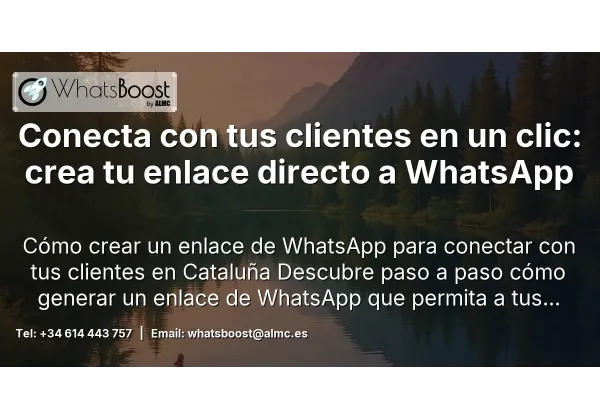 Conecta con tus clientes en un clic: crea tu enlace directo a WhatsApp