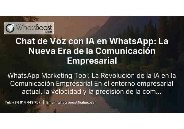 Chat de Voz con IA en WhatsApp: La Nueva Era de la Comunicación Empresarial