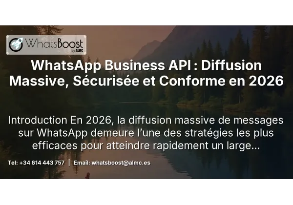 WhatsApp Business API : Diffusion Massive, Sécurisée et Conforme en 2026