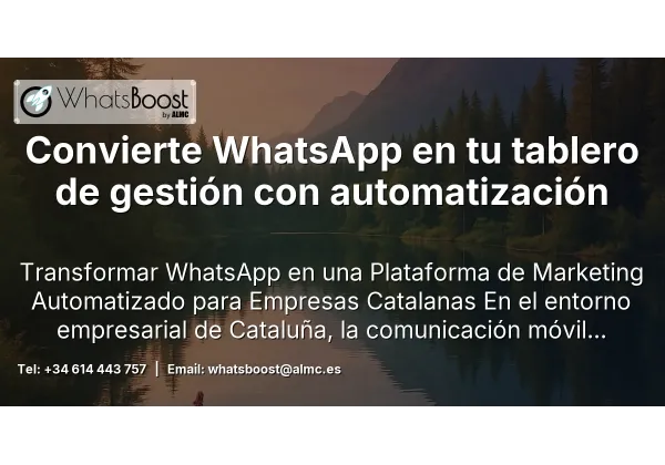 Convierte WhatsApp en tu tablero de gestión con automatización
