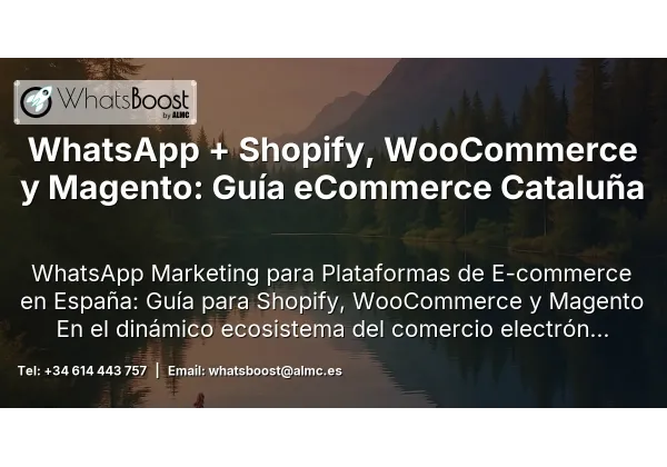 WhatsApp + Shopify, WooCommerce y Magento: Guía eCommerce Cataluña