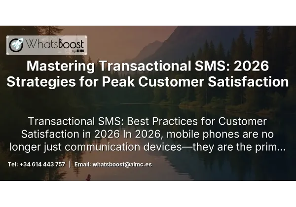 Mastering Transactional SMS: 2026 Strategies for Peak Customer Satisfaction