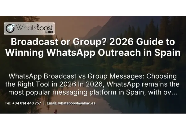 Broadcast or Group? 2026 Guide to Winning WhatsApp Outreach in Spain