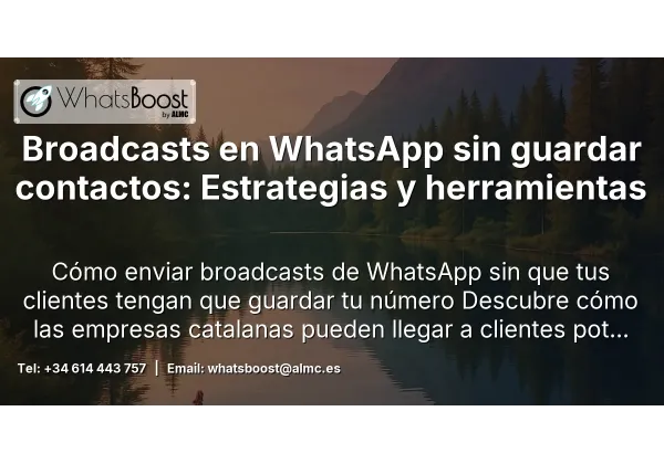 Broadcasts en WhatsApp sin guardar contactos: Estrategias y herramientas
