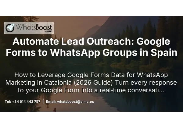 Automate Lead Outreach: Google Forms to WhatsApp Groups in Spain