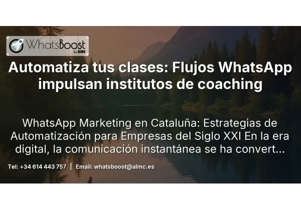 Automatiza tus clases: Flujos WhatsApp impulsan institutos de coaching