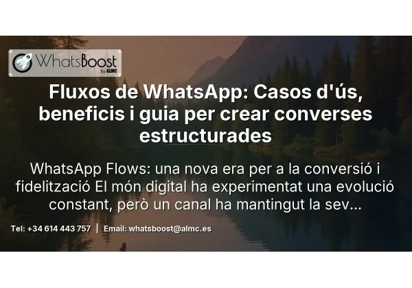 Fluxos de WhatsApp: Casos d'ús, beneficis i guia per crear converses estructurades