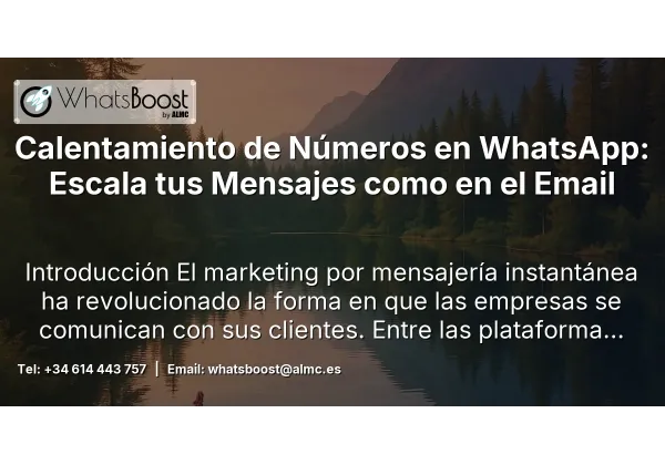 Calentamiento de Números en WhatsApp: Escala tus Mensajes como en el Email
