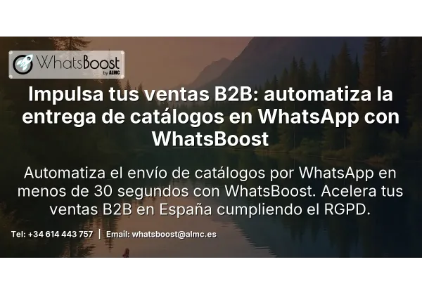 Impulsa tus ventas B2B: automatiza la entrega de catálogos en WhatsApp con WhatsBoost